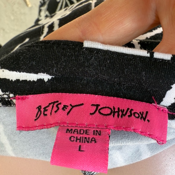 Betsey Johnson black widow dress spider padded bra snap up Sz L fits M Bodycon - Picture 3 of 17